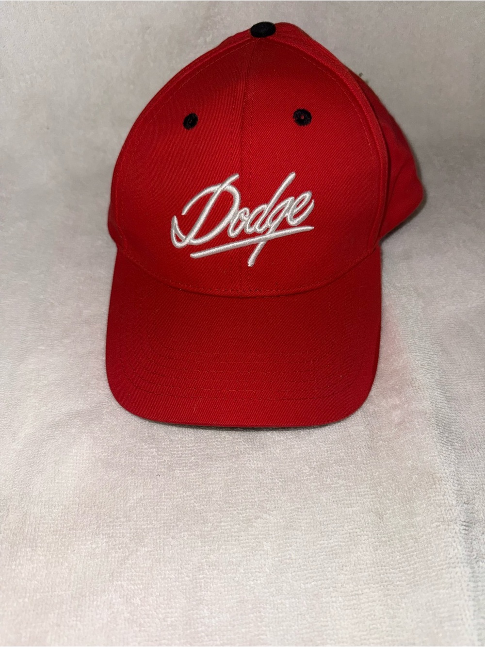 Dodge Script Red Baseball Cap